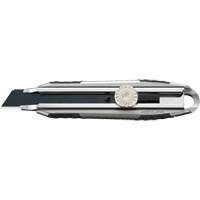 Knife with Ratchet Lock, 18 mm, Carbon Steel, Heavy-Duty, Aluminum Handle Cintas