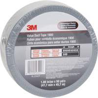 1900 Value Duct Tape, 5.8 mils, Silver, 48 mm (2") x 5.7 m (18.7') Cintas