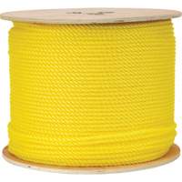 1/4" Braided Yellow Rope, Polypropylene, 1300' Cintas