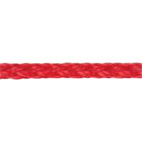 Braided Red Rope, Polypropylene, 500' Cintas
