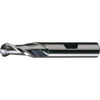 CLEVELAND Centre Cutting Ball Nose Single End Finishers, 3/4" Dia., 2 Flutes, High Speed Steel Cintas