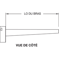 Colonne en porte-&agrave;-faux, Double, 4" la x 10' h Cintas