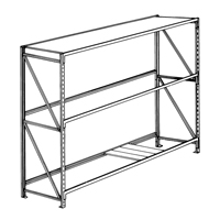 Pronto Bulk Storage Racks - 22-Ga. Shelf Panels, Galvanized Steel, 24" W x 6" D Cintas