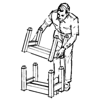 Portable Stacking Racks, 12" W x 16" D, 2500 lbs. Capacity Cintas