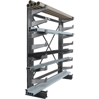 Single-sided Cantilever Brace Set - Starter, Single Sided, 14" Arm, 36" W x 84" H, 1000 lbs. Capacity Cintas