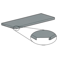 Slotted Angle Shelving - Shelves, Galvanized Steel, 36" W x 12" D Cintas