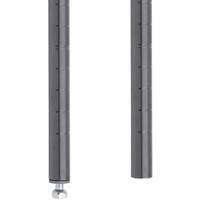 MONTANT ETAGERE STYLISEE14 1/2"H,VERRE FUME Cintas