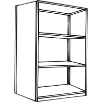 Interlok Shelving Unit, Steel, Boltless, 800 lbs. Capacity, 36" W x 76" H x 24" D Cintas
