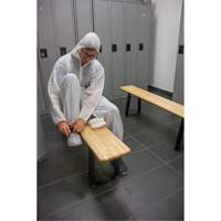 Locker Room Bench, Wood, 48" L x 9-1/2" W x 16-1/2" H Cintas