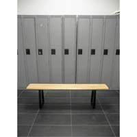 Locker Room Bench, Wood, 48" L x 9-1/2" W x 16-1/2" H Cintas