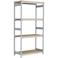 Wide Span Record Storage Shelving, Steel, 4 Shelves, 42" W x 18" D x 84" H RN004 | Cintas