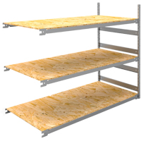 &eacute;tag&egrave;re-classeur de grande largeur, Acier, 3 Tablettes, 72" la x 32" p x 60" h, Ensemble Ajout Cintas