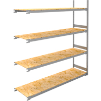 &eacute;tag&egrave;re-classeur de grande largeur, Acier, 4 Tablettes, 72" la x 18" p x 84" h, Ensemble Ajout Cintas