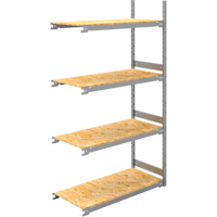 Wide Span Record Storage Shelving, Steel, 4 Shelves, 42" W x 18" D x 84" H, Add-On Kit RN142 | Cintas