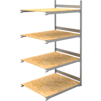 &eacute;tag&egrave;re-classeur de grande largeur, Acier, 4 Tablettes, 42" la x 32" p x 84" h, Ensemble Ajout Cintas