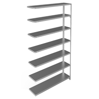 &eacute;l&eacute;ment de rayonnage, Acier galvanis&eacute;, Montant &agrave; fente, Capacit&eacute; 300 lb, 48" la x 84" h x 12" p Cintas