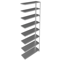 &eacute;l&eacute;ment de rayonnage, Acier galvanis&eacute;, Montant &agrave; fente, Capacit&eacute; 400 lb, 36" la x 96" h x 12" p Cintas