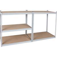 Rayonnage robuste, Acier, Sans boulons, Capacit&eacute; 1200 lb, 48" la x 72" h x 18" p Cintas