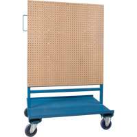 Bin/Pegboard Combo Rack, Double-sided, 38" W x 24-1/2" D x 55" H Cintas