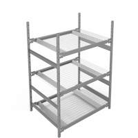 &eacute;tag&egrave;re de grande largeur, Acier, Sans boulons, Capacit&eacute; 1340 lb, 42" la x 60" h x 32" p Cintas