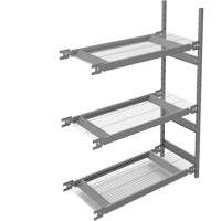 Wide Span Storage Shelving, Steel, Boltless, 1340 lbs. Capacity, 42" W x 60" H x 18" D Cintas