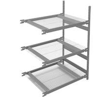 Wide Span Storage Shelving, Steel, Boltless, 1340 lbs. Capacity, 42" W x 60" H x 32" D Cintas