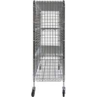 Security Cart, Chrome Plated, 60" x 69" x 24", 500 lbs. Capacity Cintas