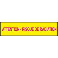 Rubans pour barricades, Français, 3" la x 1000' lo, 3,5 mils, Magenta/jaune Cintas