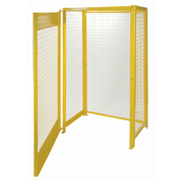 Gas Cylinder Cabinets, 10 Cylinder Capacity, 44" W x 30" D x 74" H, Yellow Cintas