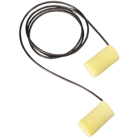 E-A-Rsoft Yellow Neons  Metal Detectable Earplugs, Corded, Large, Bulk - Polybag, 33 NRR dB Cintas