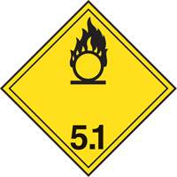 TDG Shipping Labels, Class 5.1, Oxidizing Substances, Paper Cintas