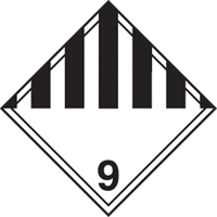 TDG Shipping Labels, Class 9, Miscellaneous Dangerous Goods, Paper Cintas