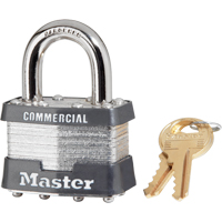 Cadenas lamin&eacute;, Argent, Cl&eacute;s identiques, Acier lamin&eacute;, Largeur de 1-3/4" Cintas