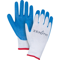 Natural Rubber Seamless Knit Coated Gloves, 9/Large, Rubber Latex Coating, 10 Gauge, Polyester/Cotton Shell Cintas