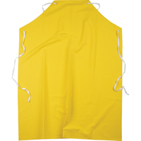 Flame Resistant Aprons, Polyester/PVC, 48" L x 36" W, Yellow Cintas
