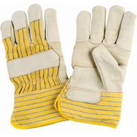 Winter-Lined Patch-Palm Fitters Gloves, X-Large, Grain Cowhide Palm, Cotton Fleece Inner Lining Cintas