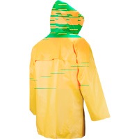 Neo-Slick Chemical & Acid Resistant Rain Jacket, 5X-Large, Yellow, Neoprene Cintas