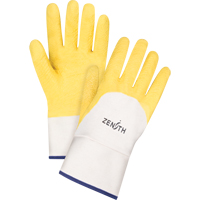 Gants enduits au fini rugueux, 10/T-Grand, R&ecirc;vetement Latex de caoutchouc, Enveloppe en Coton Cintas
