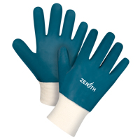 Gants &agrave; poignet en tricot de poids lourd, 10/T-Grand, R&ecirc;vetement Nitrile, Enveloppe en Coton Cintas