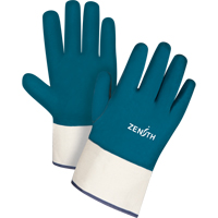 Gants &agrave; poignet de s&eacute;curit&eacute; de poids lourd, 11/2T-Grand, R&ecirc;vetement Nitrile, Enveloppe en Coton Cintas