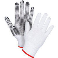 Gants tricot&eacute;s &agrave; pois, Poly/coton, Un c&ocirc;t&eacute;, Calibre 7, Petit Cintas