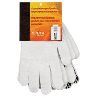 Gants tricot&eacute;s &agrave; pois, Poly/coton, Un c&ocirc;t&eacute;, Calibre 7, Moyen Cintas