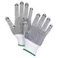 Double-Sided Dotted String Knit Gloves, Poly/Cotton, Double Sided, 7 Gauge, Medium Cintas