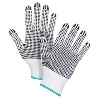 Gants tricot&eacute;s deux c&ocirc;t&eacute;s &agrave; pois, Poly/coton, Deux c&ocirc;t&eacute;s, Calibre 7, T-Grand Cintas