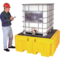 IBC Spill Pallet Plus&reg; Without Drain, 365 US gal. Spill Capacity, 62" x 62" x 28" Cintas