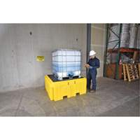 IBC Spill Pallet Plus&reg; Without Drain, 365 US gal. Spill Capacity, 62" x 62" x 28" Cintas
