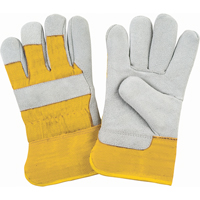 Premium Winter-Lined Fitters Gloves, Medium, Split Cowhide Palm, Foam Fleece Inner Lining Cintas
