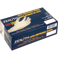Premium Sensitive Skin Examination Gloves, Medium, Latex, 4-mil, Powdered, Natural Cintas