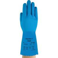 Gants AlphaTec 87-029, Taille Petit/7, 12" lo, Latex de caoutchouc, Doublure en Nylon, 50 mils Cintas