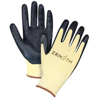 Gants r&eacute;sistants &agrave; la coupe avec prise sup&eacute;rieure, Taille Grand/9, Calibre 13, Rev&ecirc;tement Mousse de nitrile, Enveloppe en Aramide, ANSI/ISEA 105 niveau 3/EN 388 niveau 5 Cintas
